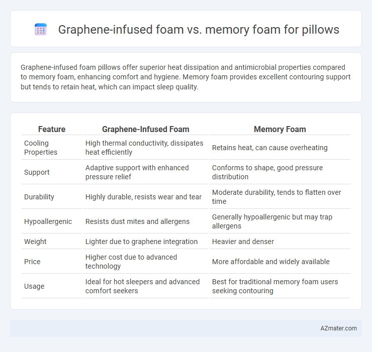 Graphene-infused foam vs. memory foam for pillows - What is The Difference?