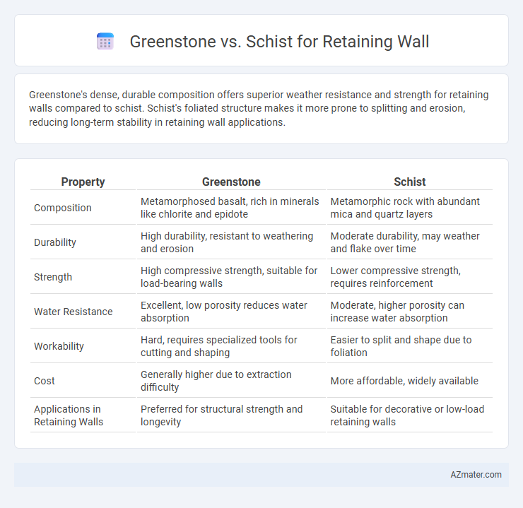 Greenstone vs. Schist for Retaining Wall - What is The Difference?