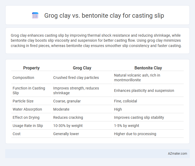 Grog clay vs. bentonite clay for casting slip - What is The Difference?