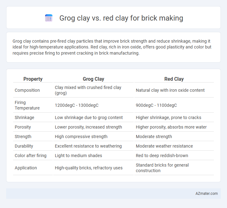 Grog clay vs. red clay for brick making - What is The Difference?