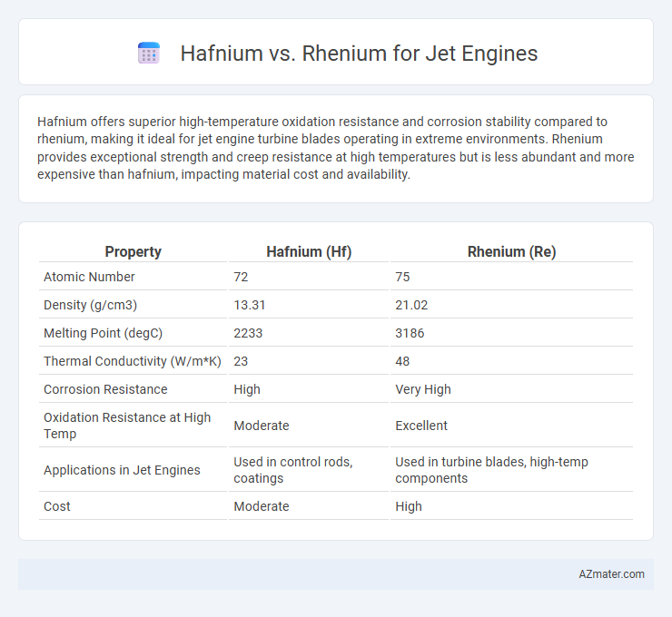 Hafnium vs. Rhenium for Jet Engines - What is The Difference?