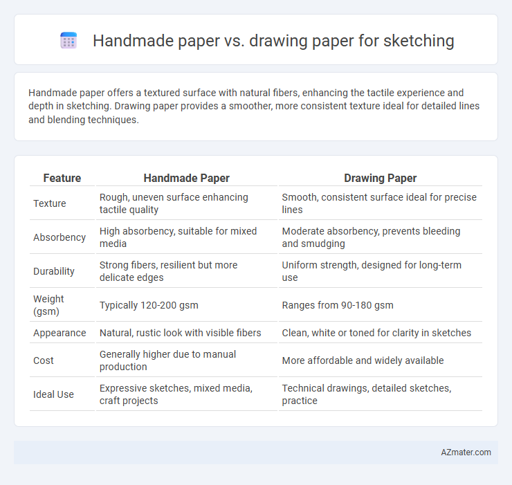 Handmade paper vs. drawing paper for sketching - What is The Difference?