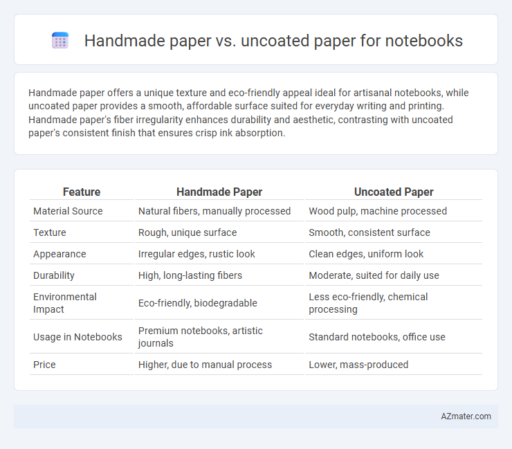 Handmade paper vs. uncoated paper for notebooks - What is The Difference?