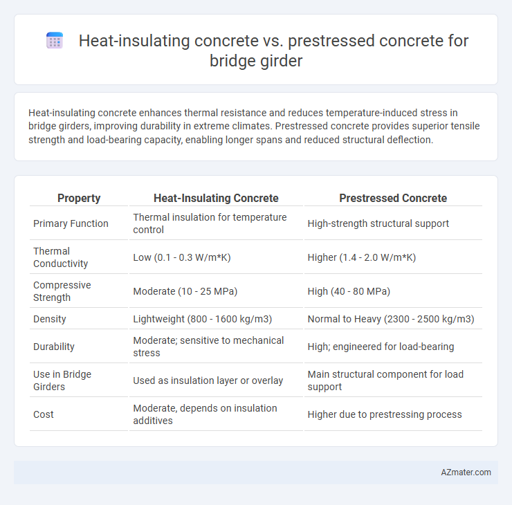 Heat-insulating concrete vs. prestressed concrete for bridge girder - What is The Difference?