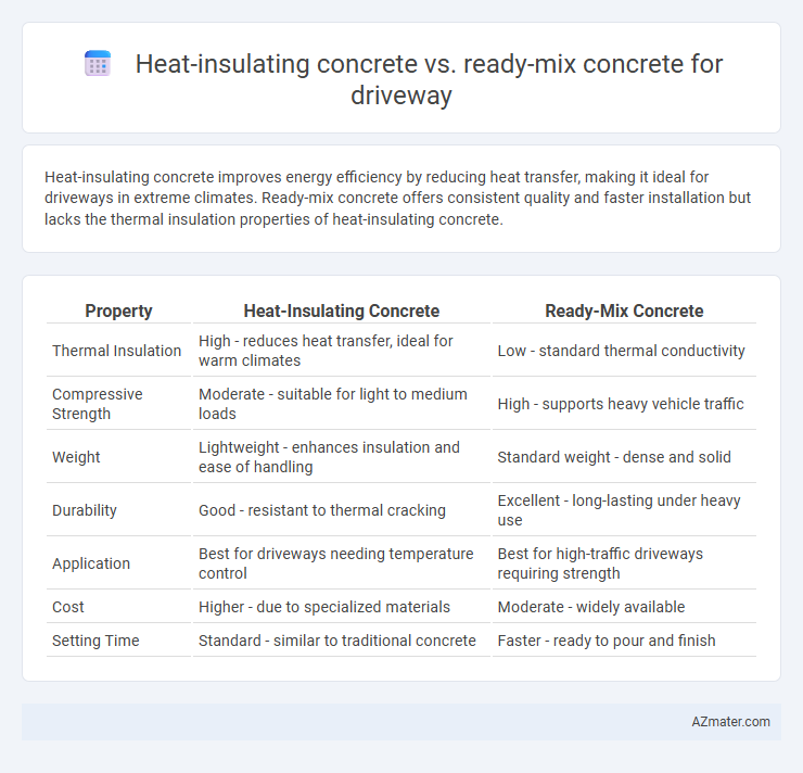 Heat-insulating concrete vs. ready-mix concrete for driveway - What is The Difference?