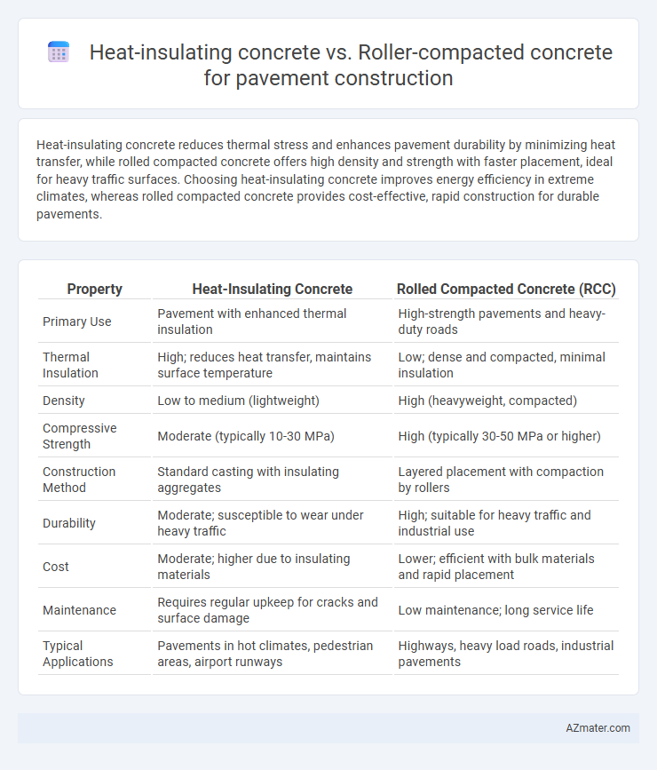 Heat-insulating concrete vs. Roller-compacted concrete for pavement construction - What is The Difference?