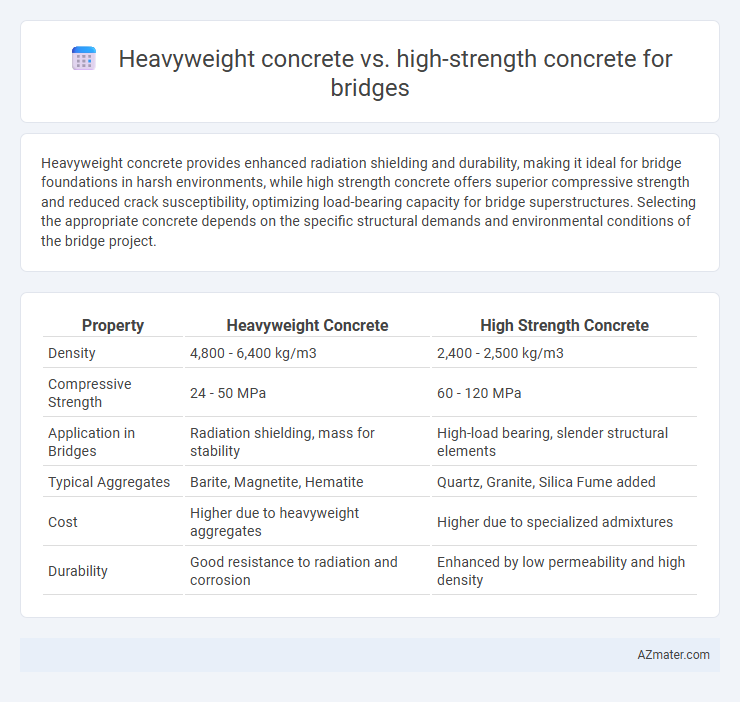 Heavyweight concrete vs. high-strength concrete for bridges - What is The Difference?