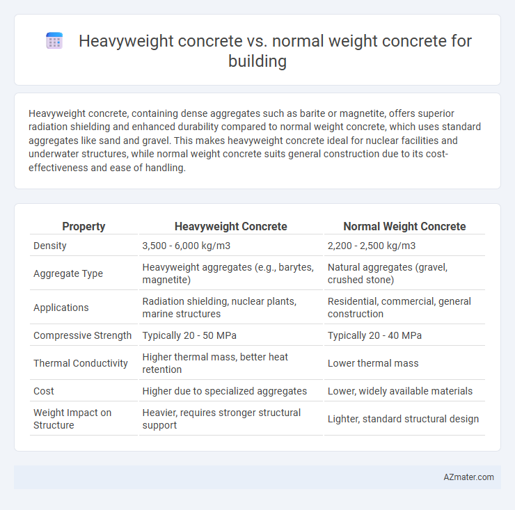 Heavyweight concrete vs. normal weight concrete for building - What is The Difference?