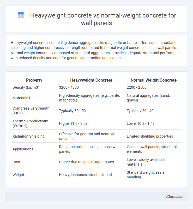 Heavyweight concrete vs normal-weight concrete for wall panels - What is The Difference?
