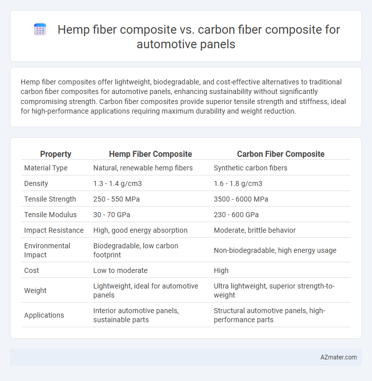 Hemp fiber composite vs. carbon fiber composite for automotive panels - What is The Difference?