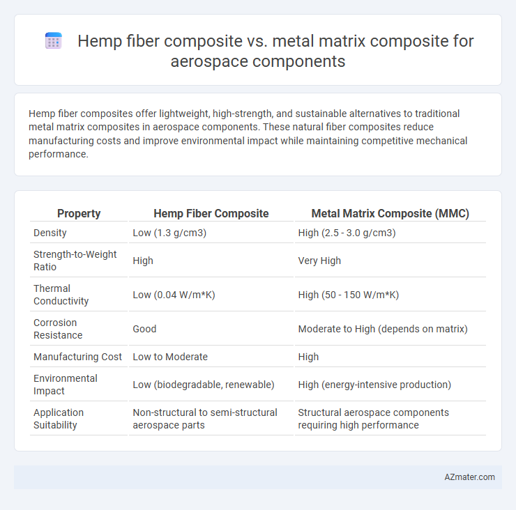 Hemp fiber composite vs. metal matrix composite for aerospace components - What is The Difference?