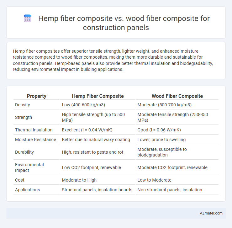 Hemp fiber composite vs. wood fiber composite for construction panels - What is The Difference?
