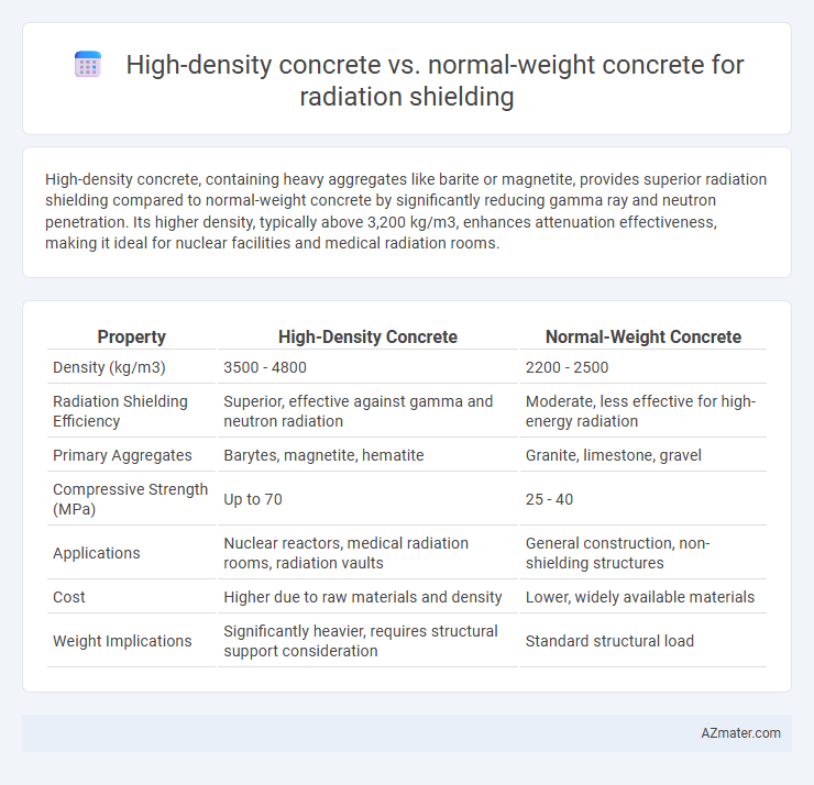 High-density concrete vs. normal-weight concrete for radiation shielding - What is The Difference?