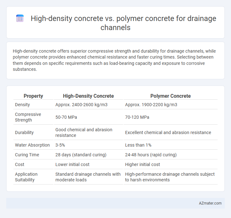High-density concrete vs. polymer concrete for drainage channels - What is The Difference?