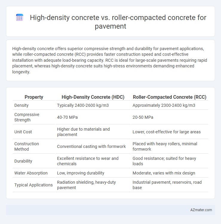 High-density concrete vs. roller-compacted concrete for pavement - What is The Difference?