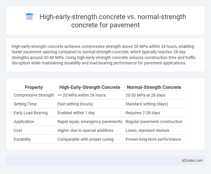 High-early-strength concrete vs. normal-strength concrete for pavement - What is The Difference?