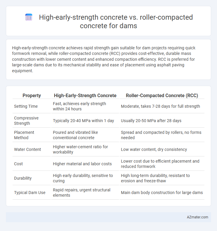 High-early-strength concrete vs. roller-compacted concrete for dams - What is The Difference?