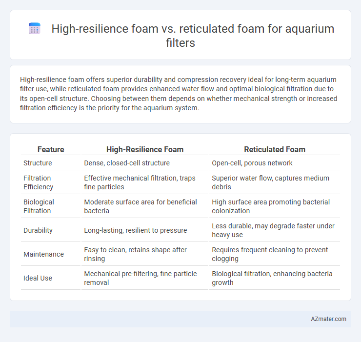 High-resilience foam vs. reticulated foam for aquarium filters - What is The Difference?