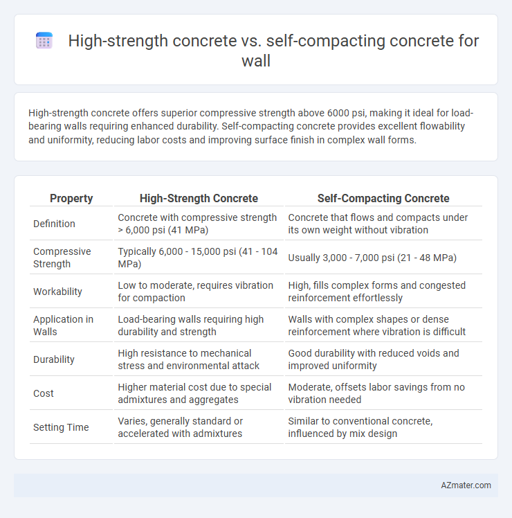 High-strength concrete vs. self-compacting concrete for wall - What is The Difference?