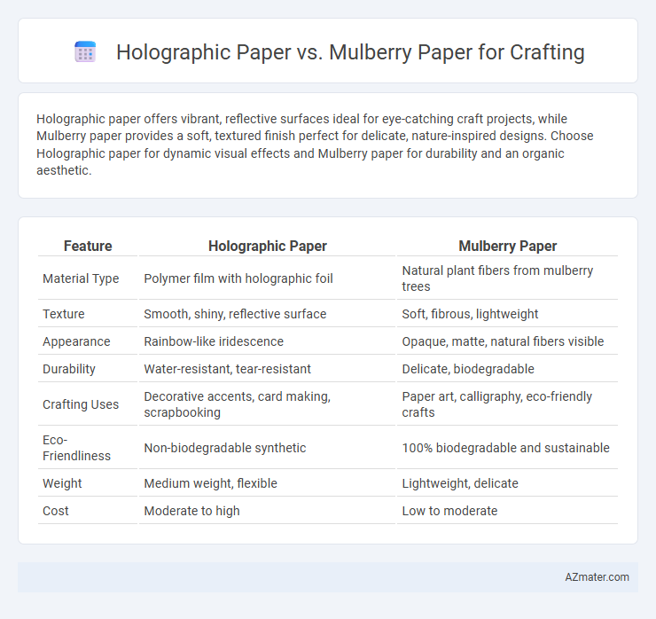 Holographic Paper vs. Mulberry Paper for Crafting - What is The Difference?