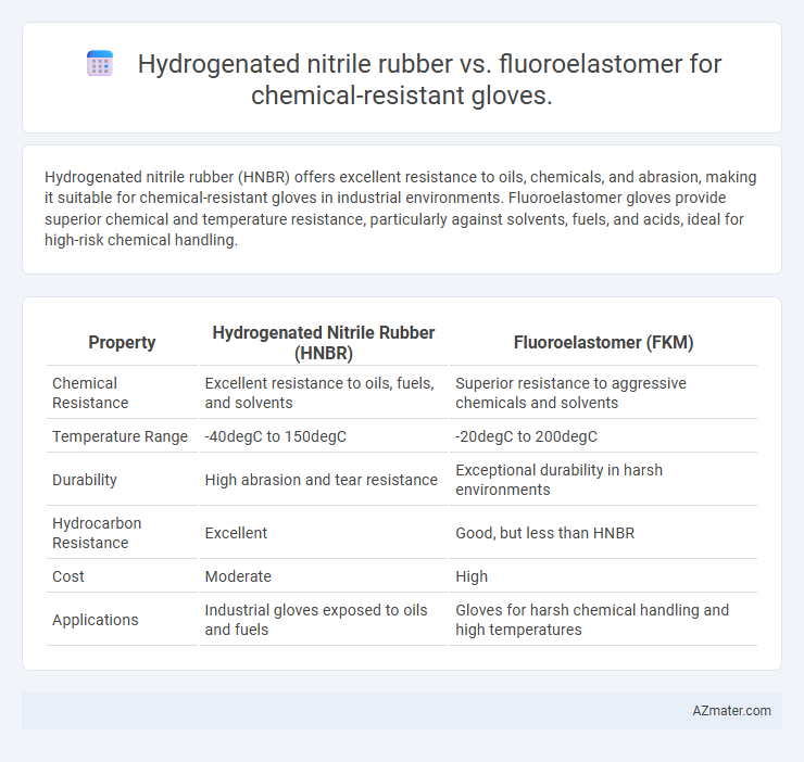 Hydrogenated nitrile rubber vs. fluoroelastomer for chemical-resistant gloves. - What is The Difference?