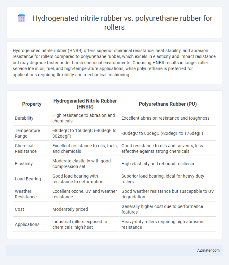 Hydrogenated nitrile rubber vs. polyurethane rubber for rollers - What is The Difference?