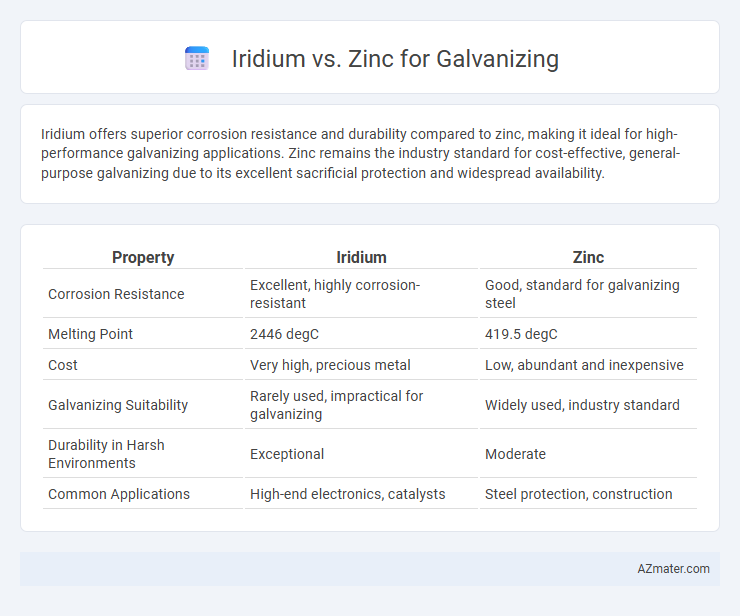 Iridium vs. Zinc for Galvanizing - What is The Difference?