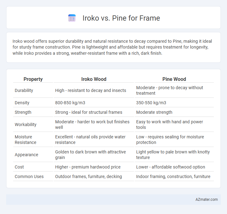 Iroko vs. Pine for Frame - What is The Difference?
