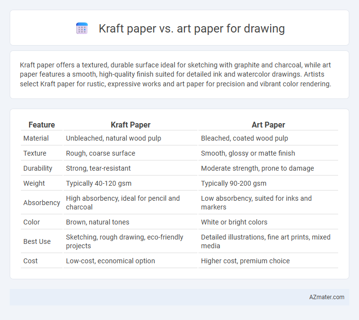 Kraft paper vs. art paper for drawing - What is The Difference?