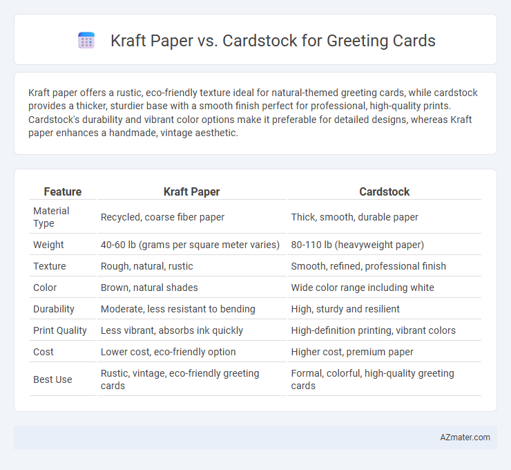 Kraft Paper vs. Cardstock for Greeting Cards - What is The Difference?