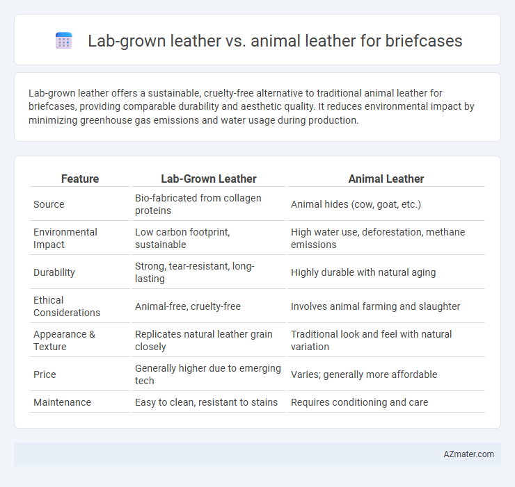 Lab-grown leather vs. animal leather for briefcases - What is The Difference?