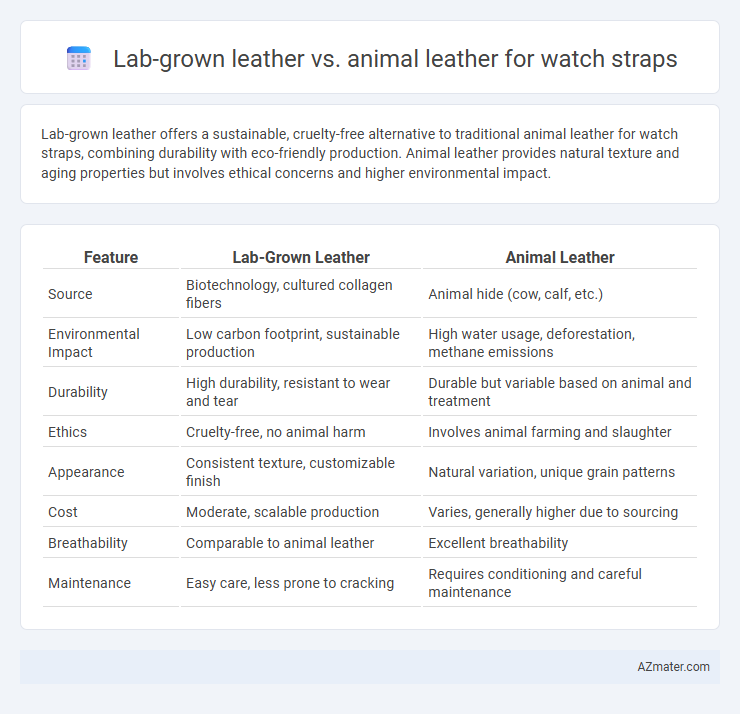 Lab-grown leather vs. animal leather for watch straps - What is The Difference?