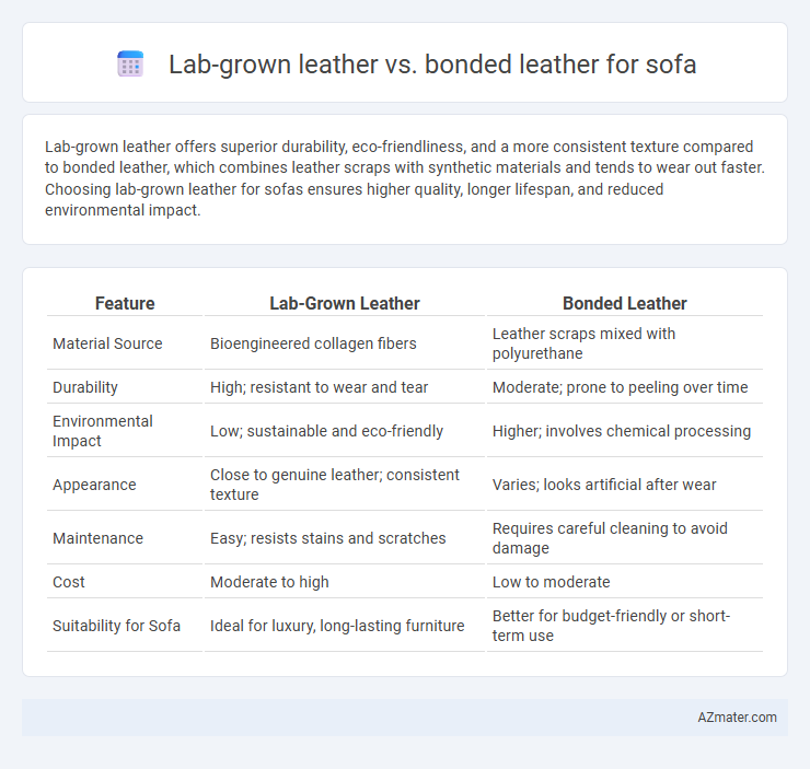 Lab-grown leather vs. bonded leather for sofa - What is The Difference?