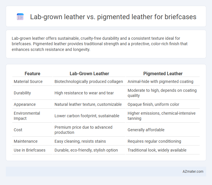 Lab-grown leather vs. pigmented leather for briefcases - What is The Difference?
