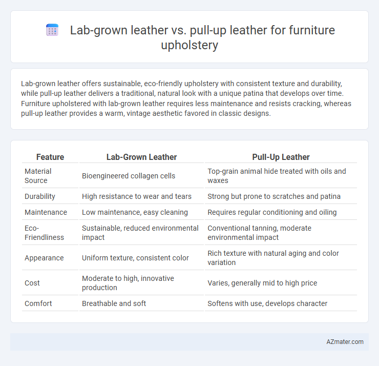 Lab-grown leather vs. pull-up leather for furniture upholstery - What is The Difference?