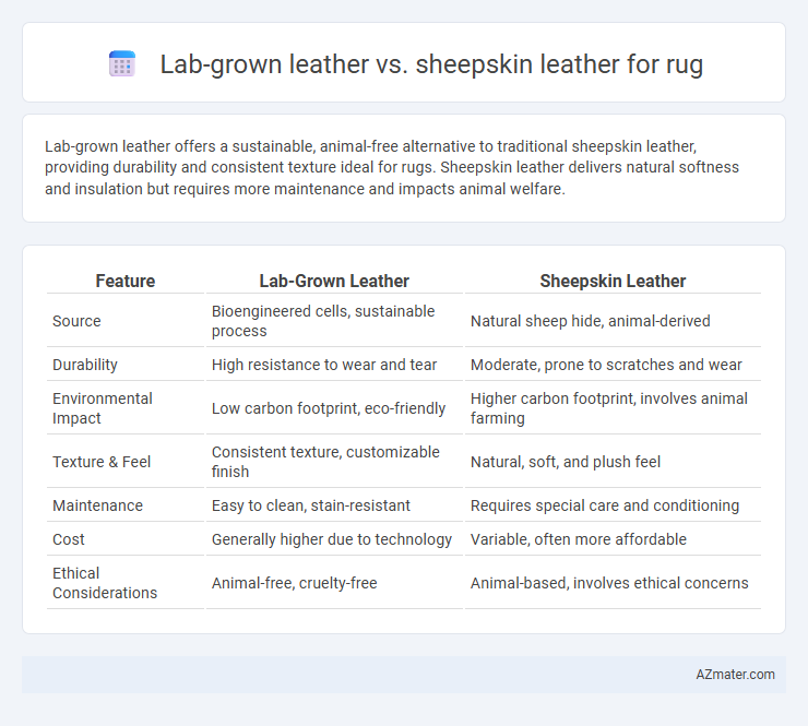 Lab-grown leather vs. sheepskin leather for rug - What is The Difference?