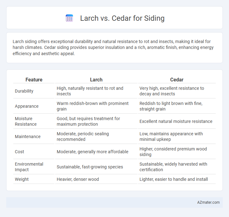 Larch vs. Cedar for Siding - What is The Difference?