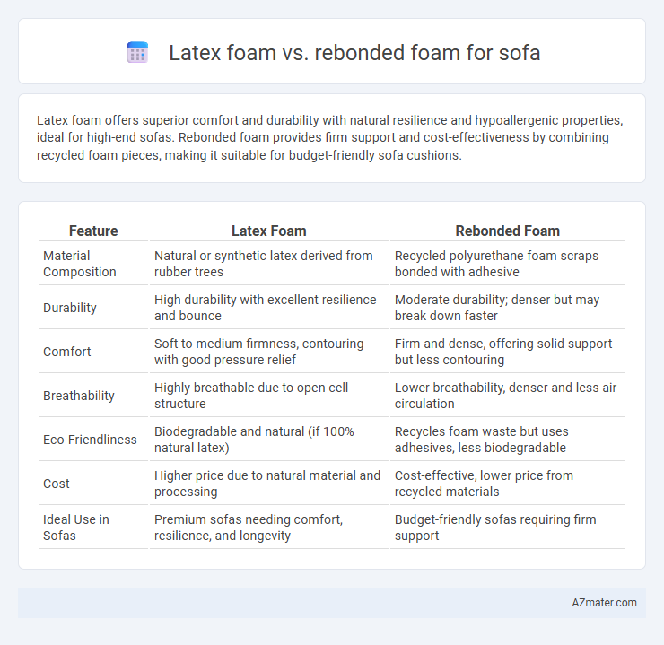 Latex foam vs. rebonded foam for sofa - What is The Difference?