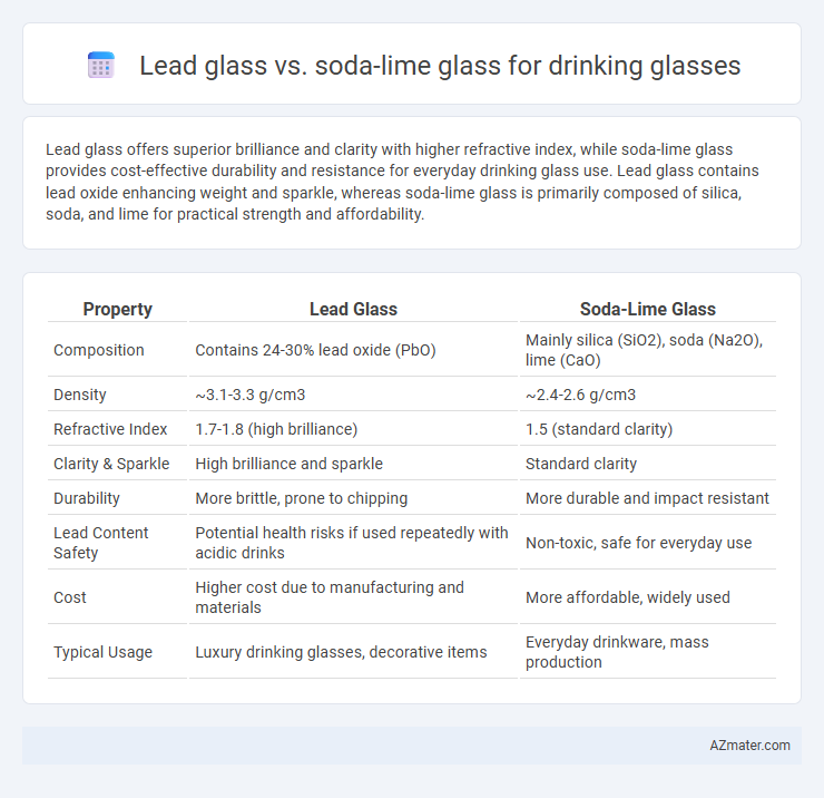 Lead glass vs. soda-lime glass for drinking glasses - What is The Difference?