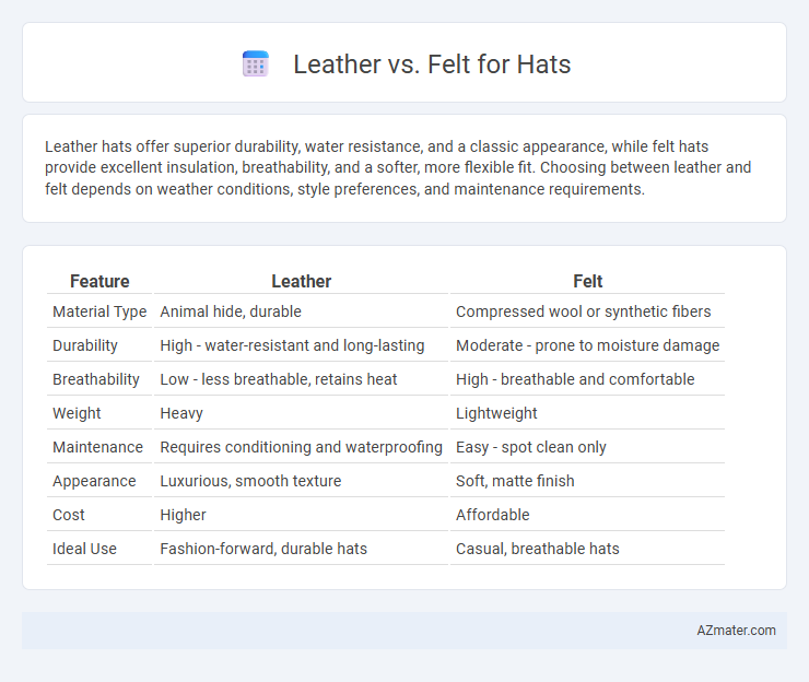 Leather vs. Felt for Hats - What is The Difference?
