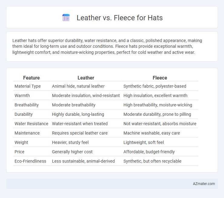 Leather vs. Fleece for Hats - What is The Difference?