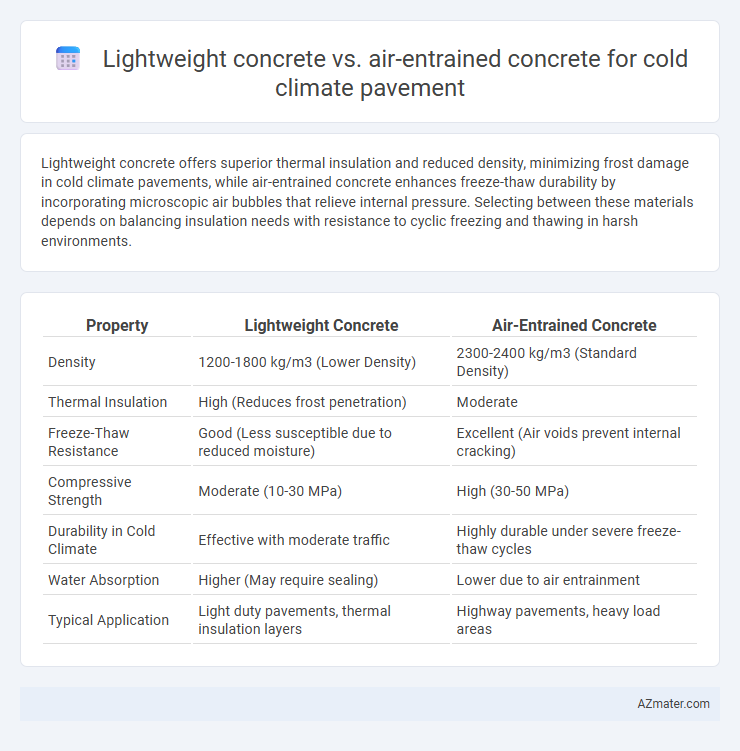 Lightweight concrete vs. air-entrained concrete for cold climate pavement - What is The Difference?
