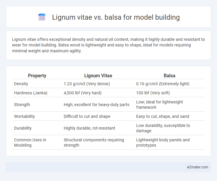 Lignum vitae vs. balsa for model building - What is The Difference?