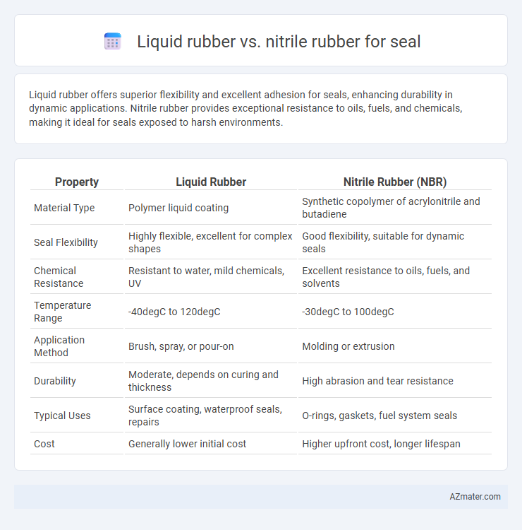 Liquid rubber vs. nitrile rubber for seal - What is The Difference?