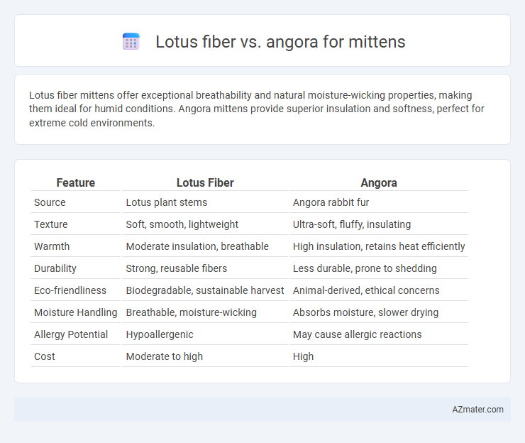 Lotus fiber vs. angora for mittens - What is The Difference?