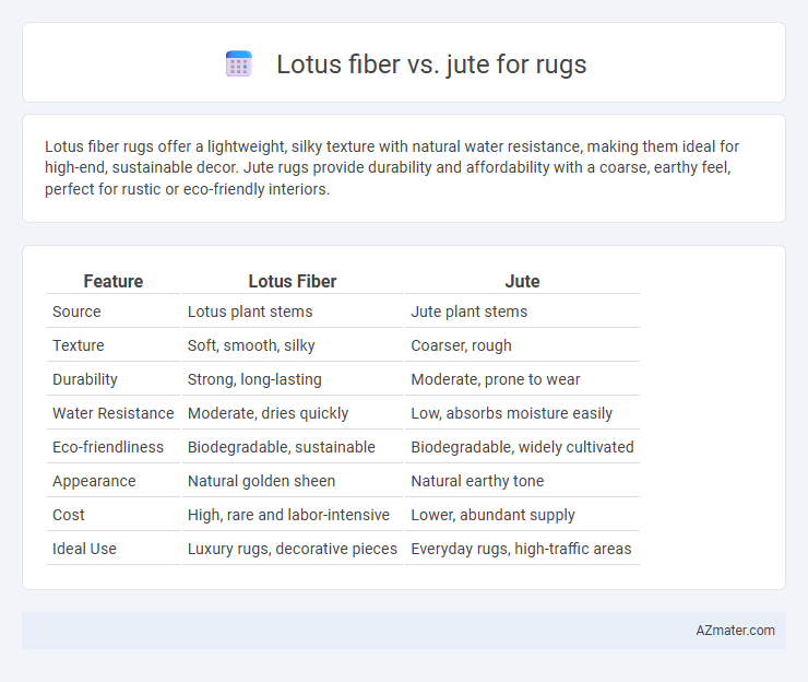 Lotus fiber vs. jute for rugs - What is The Difference?