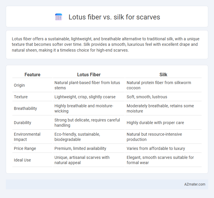 Lotus fiber vs. silk for scarves - What is The Difference?