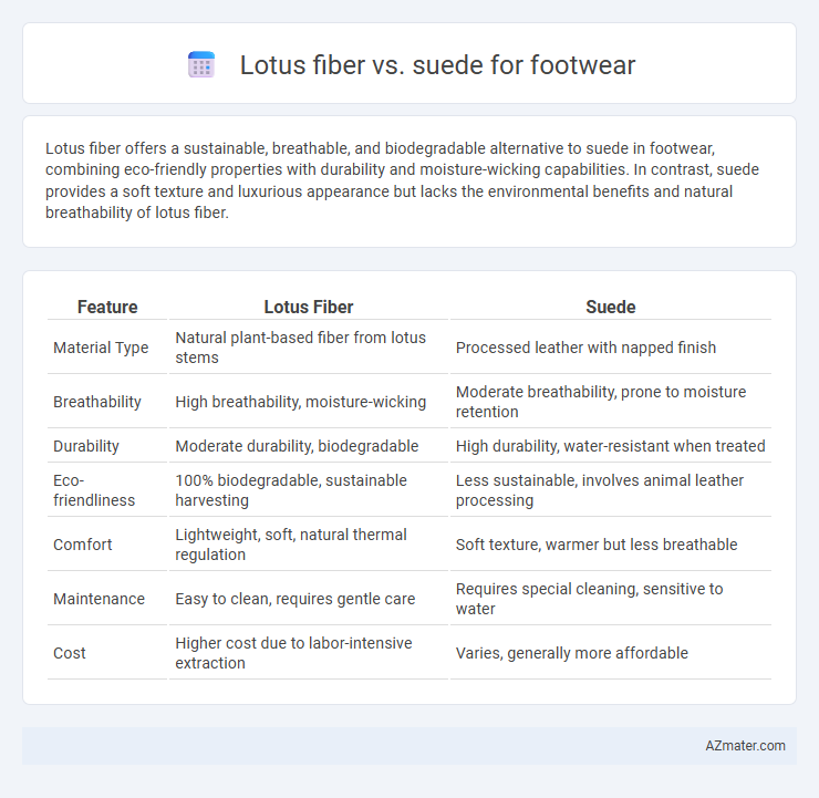Lotus fiber vs. suede for footwear - What is The Difference?