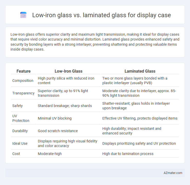 Low-iron glass vs. laminated glass for display case - What is The Difference?