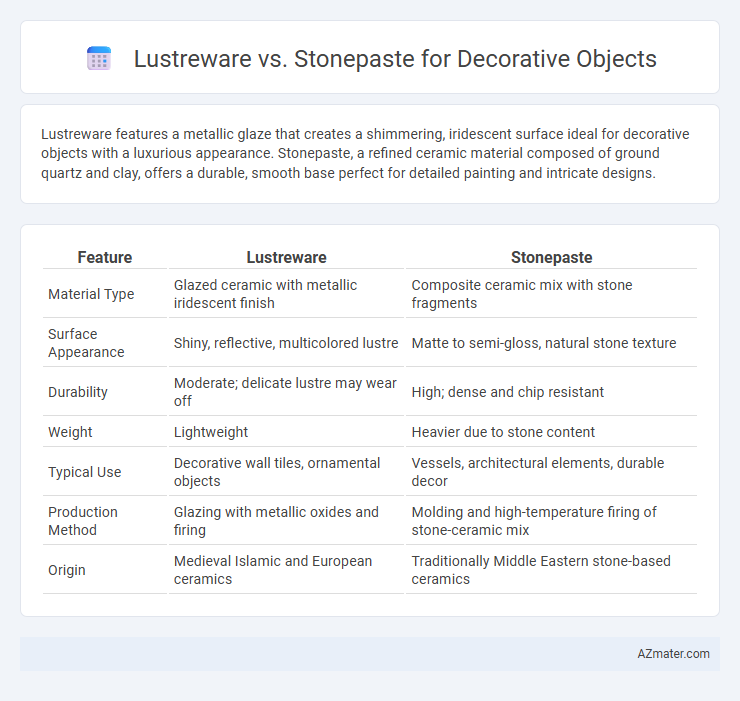 Lustreware vs. Stonepaste for Decorative Objects - What is The Difference?